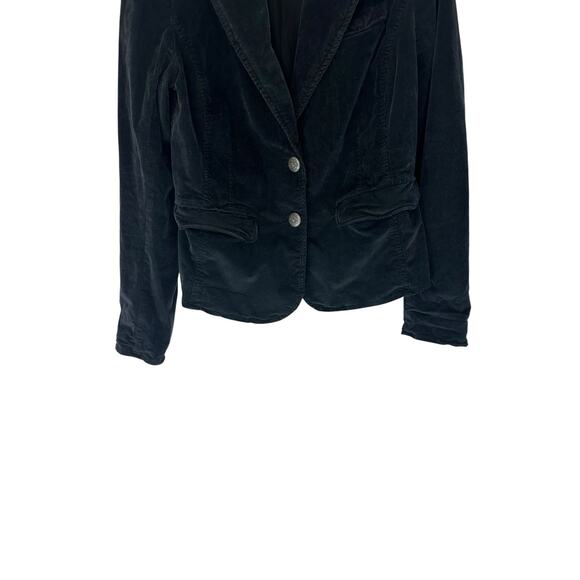 Free People Byron Corduroy‎ Blazer Jacket Black Single Breasted Basic Small - Picture 5 of 14